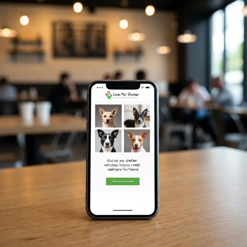 Patient navigating a mobile-friendly healthcare website on a smartphone